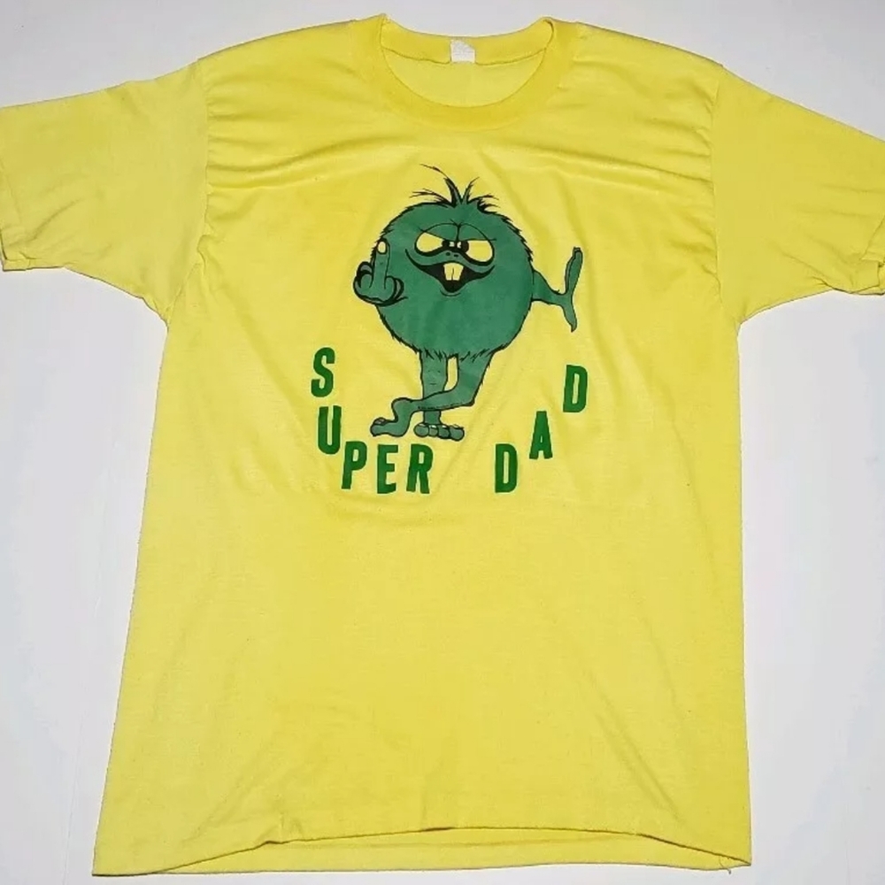 RARE Vintage 70s Holoubek T Shirt Green Monster